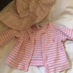 Ralph Lauren baby sweater with hat